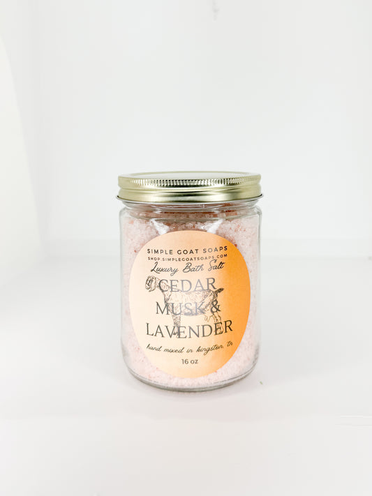 Cedar Musk and Lavender - Bath Salt