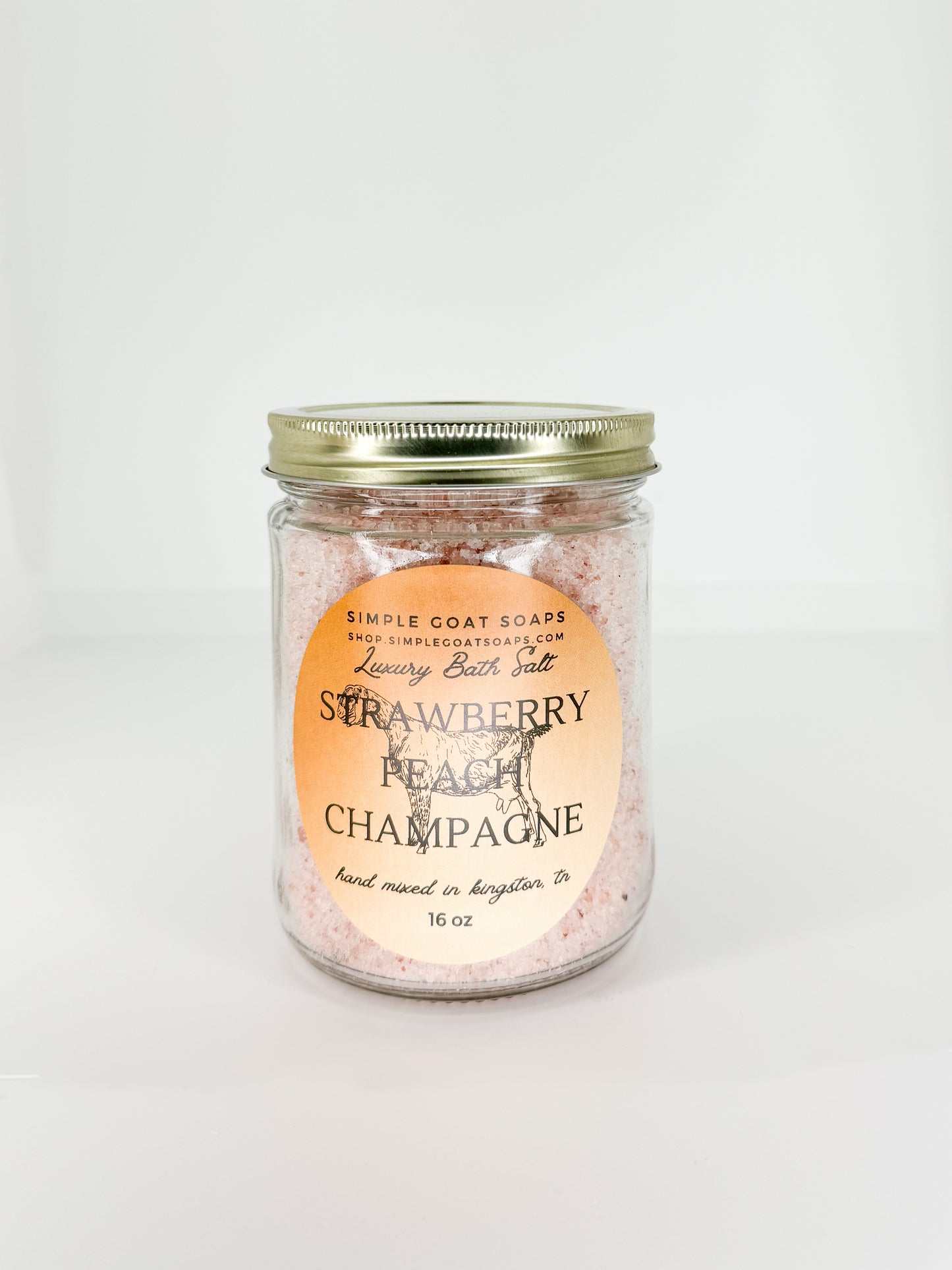 Strawberry Peach Champagne - Luxury Bath Salt