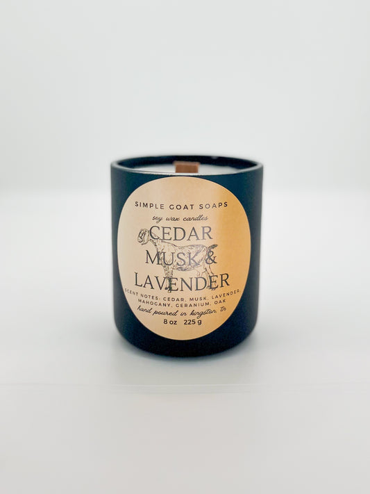 Cedar Musk and Lavender - Soy Wax Candle