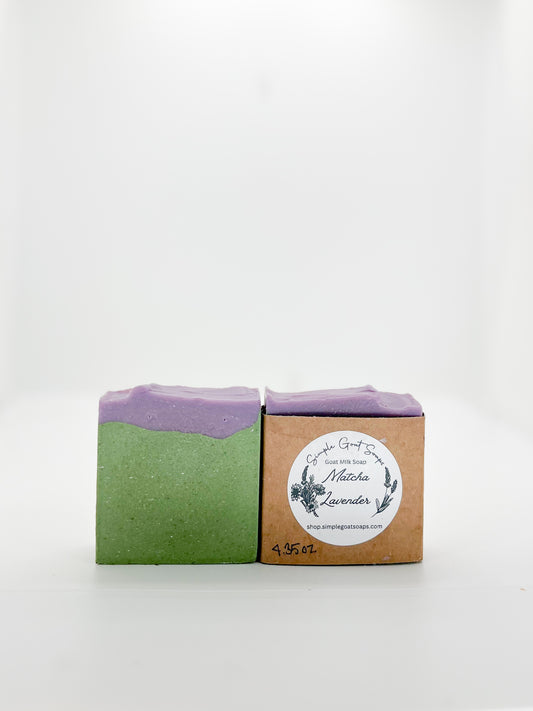 Matcha lavender - goat milk soap