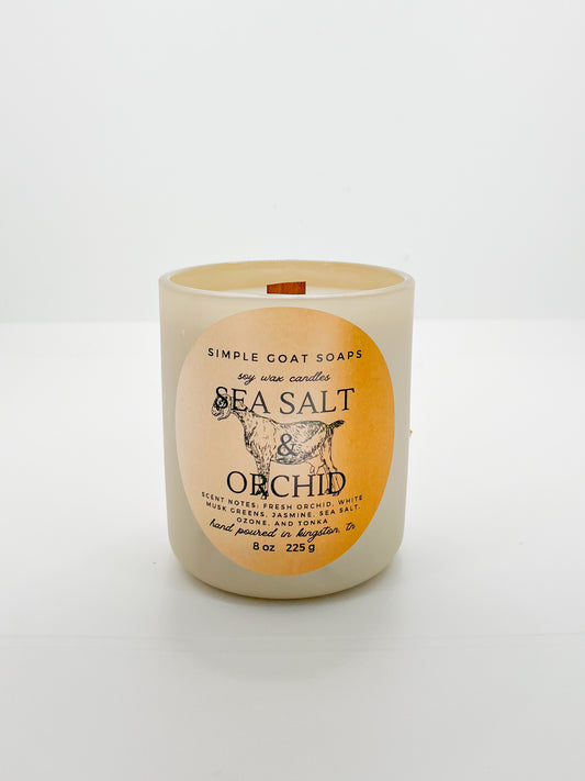 Sea Salt and Orchid - Soy Wax Candle